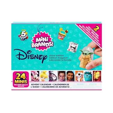 Mini Brands Disney Minis by ZURU Limited Edition 24 Pack with 4 Exclusive Minis, Mystery Collectibles Toys Comes with 24 Minis