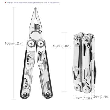 SQT2038-5 18-in-1 Multitool, Gifts for Men, Foldable & Self-Locking, Professional Multitool for DIY, Outdoor Camping, and Home Repairs...