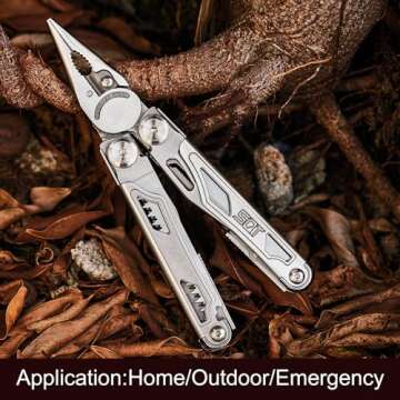 SQT2038-5 18-in-1 Multitool, Gifts for Men, Foldable & Self-Locking, Professional Multitool for DIY, Outdoor Camping, and Home Repairs...