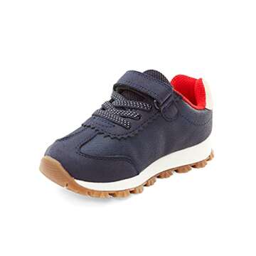 Simple Joys by Carter's Kids Bailey Athletic Sneaker Running Shoe, Navy, 4 US Unisex Toddler