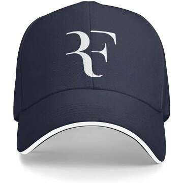 ROGER FEDERER Hat,Mens Wome's Trucker Cap Baseball Hats Unisex Adjustable Adult Sports Caps