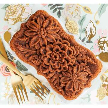 Nordic Ware Wildflower Loaf Pan