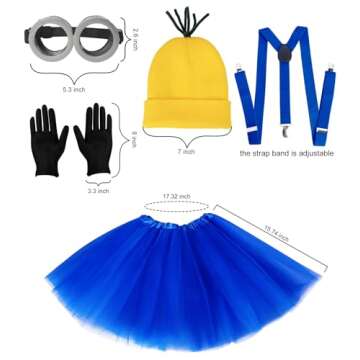 WISHTEN Halloween Costume for Women with Accessories