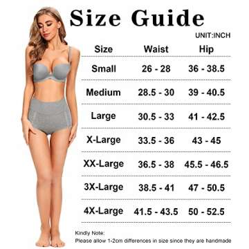 MISSWHO Womens Underwear Cotton High Waisted Panties Soft Tummy Control Calzones Mujer Briefs For Ladies My Orders Placed By Me Size Large