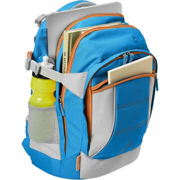 Amazon Basics Ergonomic Backpack in Blue