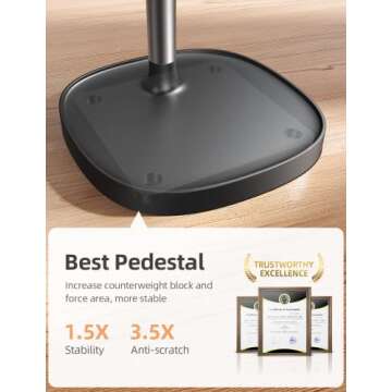 LISEN Adjustable Phone Stand for Desk - 360° Design