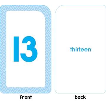 School Zone Numbers Flash Cards: Toddler, Preschool, Kindergarten, Learn Math, Addition, Subtraction, Numerical Order, Counting, Problem Solving, and More