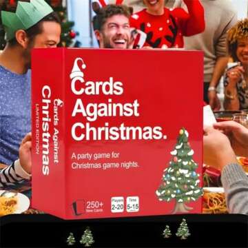 Tincasen A Party Cards Game for Christmas Game Night-Cards Against Christmas, 2025 Christmas Friendly Feud Game - The Hilarious Party Game, Family Games,Party Cards Game (1PC)