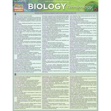 Biology Terminology QuickStudy Laminated Reference Guide (QuickStudy Academic)