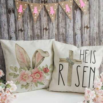 Easter Pillow Covers Set