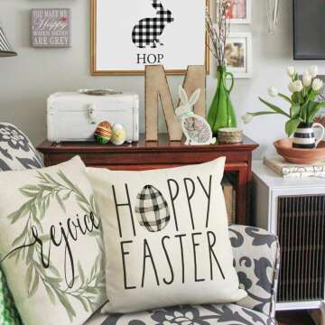 Easter Pillow Covers Set