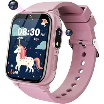 Kids Smart Watches Girls Toys Age 6 8 HD Touchscreen Dual Cameras Kids Watch for Girls Ages 8 10 Kids Toy with 26 Games MP3 Learn Card for 5 6. Giftpals