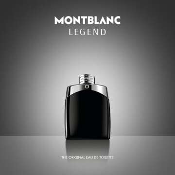 MONTBLANC Legend Eau de Toilette - Long Lasting Fragrance with notes of Bergamot, Jasmine & Sandalwood - Fresh & Fougere - 1.0 fl. oz.