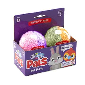 Educational Insights Playfoam Pals Pet Party 2-Pack | Non-Toxic, Never Dries Out Playfoam | Sensory, Shaping Fun, Arts & Crafts For Kids | Surprise Collectible Toy| Perfect for Ages 5 and up