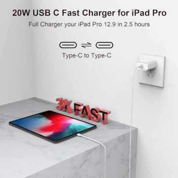 wamaxlink iPhone 16 15 Charger Fast Charging, 3 Pack PD 20W USB C Wall Charger Block with 6FT USB C to C Charging Cable for iPhone 16/16 Plus/16 Pro/16 Pro Max/15/15 Plus/15 Pro/15 Pro Max, iPad Pro