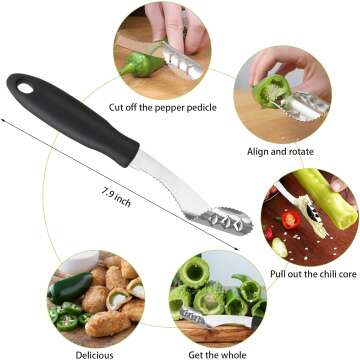 Openfly Vegetable Corer Tool Set - 6 Stainless Steel Tools