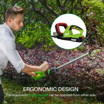 VIVOSUN 20" Cordless Hedge Trimmer with Battery