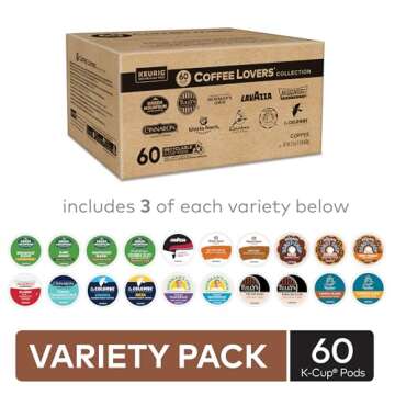 Keurig® Coffee Lover's Collection Variety Pack, Keurig Single Serve K-Cup Pods, 60ct