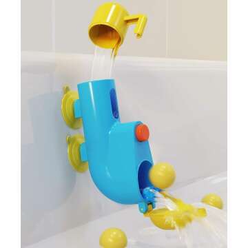 Fill N' Splash Submarine Bath Toy - Bath Toys for Toddlers 1-3 - 4 - 5 Years Old Bath Tub Toys for Boys & Girls - Toddler Bath Toys - Bathtub Toys - Baby Bath Toys - Perfect for Toddler Bath