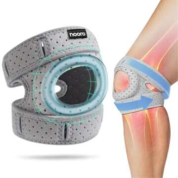 Adjustable Nooro Patella Knee Brace for Sports & Recovery