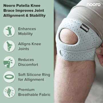 Adjustable Nooro Patella Knee Brace for Sports & Recovery