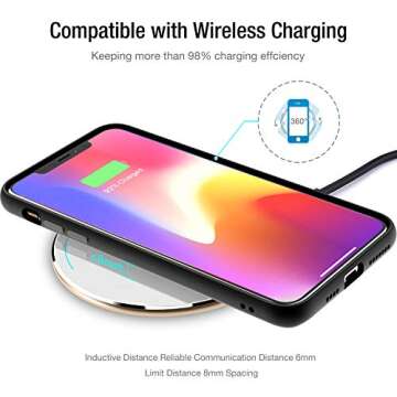 TOZO W1 Wireless Charger, 10W Qi-Certified Charging Pad with Aviation Aluminum Computer Numerical Control Technology Compatible with iPhone 16/16 Plus/16 Pro Max/15 14 13 12 and Samsung Galaxy Series