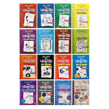 Jeff Kinney Diary of a Wimpy Kid 1-16 Books Boxed Set, Complete Collection Series, Paperback Edition(1-16)