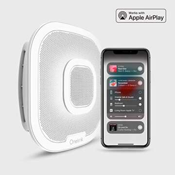 First Alert Onelink Safe & Sound - Battery Powered Smart Hardwired Smoke + Carbon Monoxide Alarm and Premium Home Speaker with Amazon Alexa