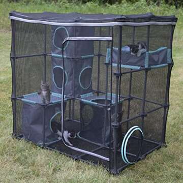 Kitty City Outdoor Catio Mega Kit for Cats - Fun & Safe