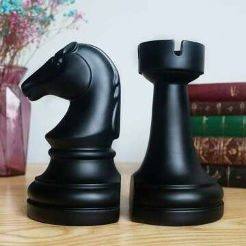 Chess Bookends Decor