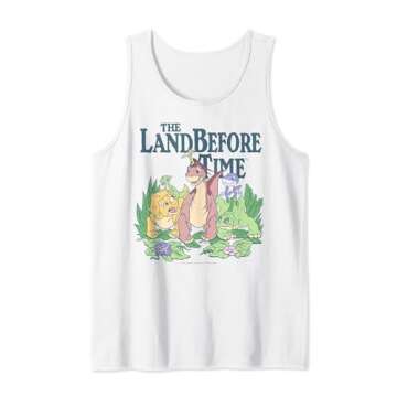 Land Before Time Pastel Dinosaur Friends Tank Top