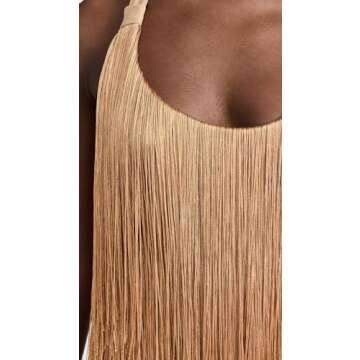 Andrea Iyamah Women's Neme Fringe Midi Dress, Multicolour, S