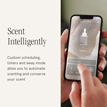 Pura Plus - Smart Fragrance Diffuser for Large Spaces - Adjustable Smart Home Diffuser with Automatic Fragrance Vial Detection - Wi-Fi Smart Diffuser for Luxury Home Scenting - White