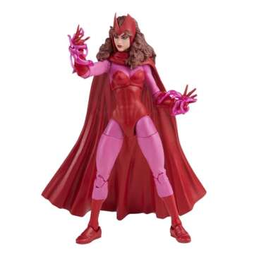 Marvel Legends Series Scarlet Witch 6-inch Retro Packaging Action Figure Toy, 4 Accessories