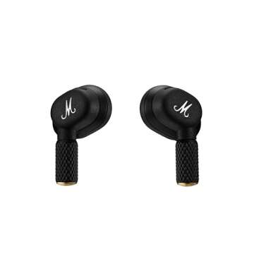 Marshall Motif True Wireless Noise Canceling Headphones, In Ear, Black