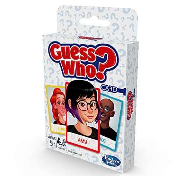 Hasbro Gaming Guess Who? Card Game for Kids Ages 5 and Up, 2 Player Guessing Game