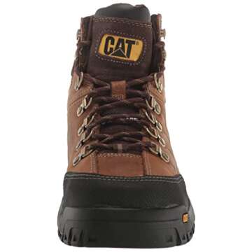 Cat Footwear Men's Threshold Waterproof Steel Toe Work Boot, Real Brown, 9 Wide