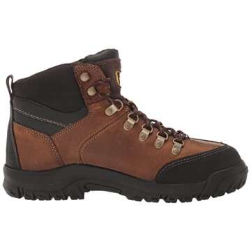 Cat Footwear Men's Threshold Waterproof Steel Toe Work Boot, Real Brown, 9 Wide