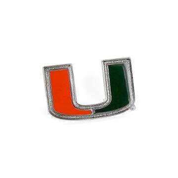 Aminco NCAA Miami Hurricanes Team Logo Pin, team color