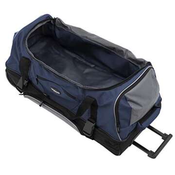 Travelers Club 36-Inch Rolling Duffel Bag in Blue