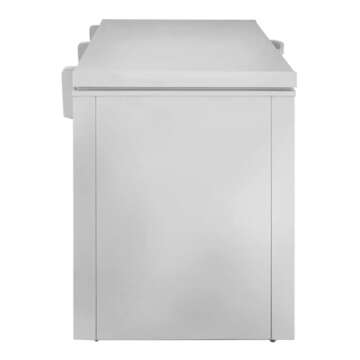 Kratos Commercial Chest Freezer, 15.4 Cu Ft Capacity, Solid Top, White, Large Storage (69K-748)