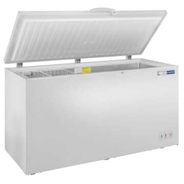 Kratos Commercial Chest Freezer, 15.4 Cu Ft Capacity, Solid Top, White, Large Storage (69K-748)