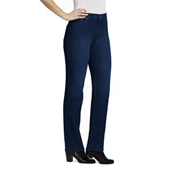 Gloria Vanderbilt womens Amanda Classic High Rise Tapered Jeans, Portland Wash, 16L US