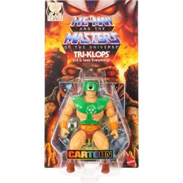 Masters of the Universe Origins Cartoon Collection Action Figure Tri-Klops, 5.5-inch 1980s TV Human Evil All-Seer, Detailed Design & Accessory