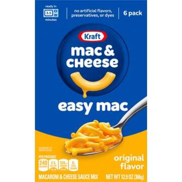 Kraft Easy Mac Original Microwavable Mac & Cheese (6 Pack)