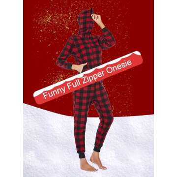 COLORFULLEAF Couples Matching Christmas Pajamas Hoodies for Family