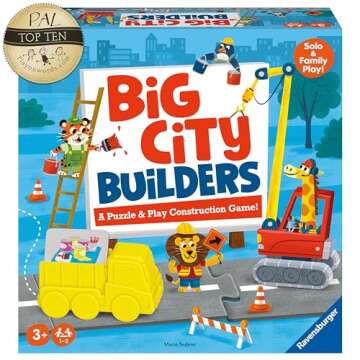 Ravensburger Big City Builders - Engaging Preschool Puzzle and Play Construction Game | Skill Development | Fun and Educational | Trusted Quality | Ideal for Ages 3 and Up