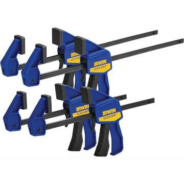 IRWIN QUICK-GRIP Mini Bar Clamp 4 Pack - Perfect for Projects