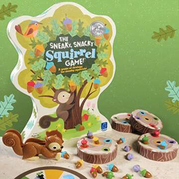 Educational Insights The Sneaky, Snacky Squirrel Game For Preschoolers & Toddlers, Game For Boys & Girls, Ages 3+ In Frustration Free Packaging