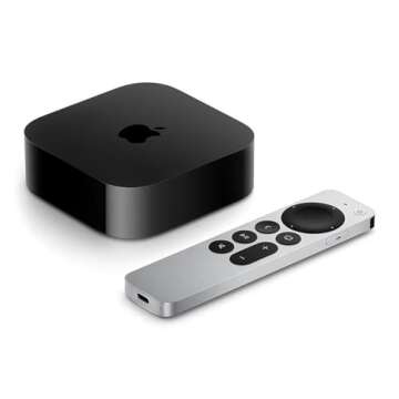 Apple TV 4K Wi-Fi (3rd Generation) + Siri Remote + Power Cord + Apple 1 Year Limited Warranty (64GB WiFi)